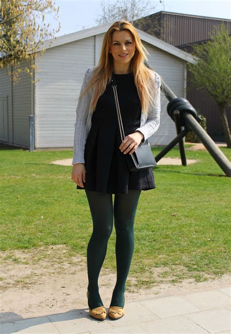 nude tights outfit|How to wear tights